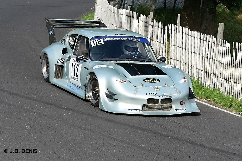 Au volant de sa Simca CG Turbo, Christophe Poinsignon remporte le Challenge Open FC.