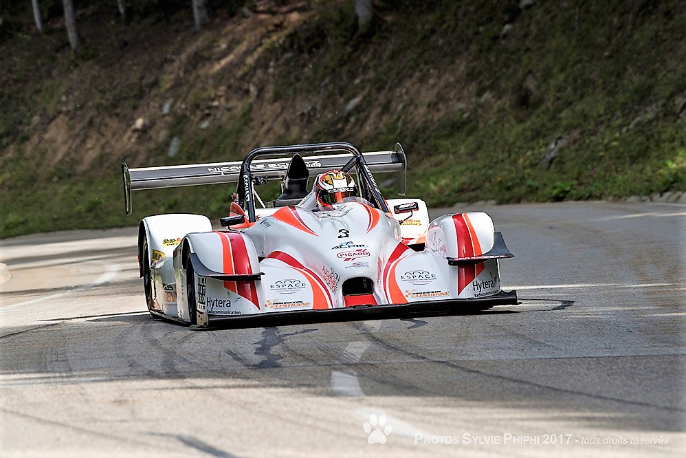 Au volant de sa Norma à moteur 4 litres, Geoffrey Schatz remporte cette année quatre manches du Championnat de France de la Montagne.