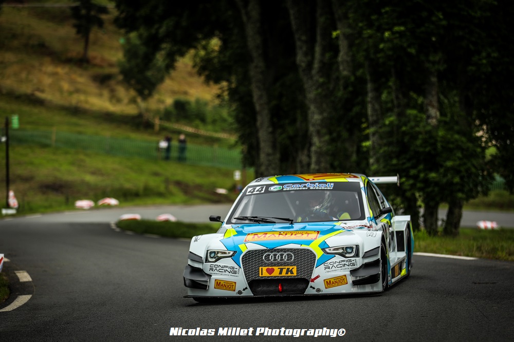Après avoir découvert le Championnat de France de la Montagne au volant d’une Clio Cup, Maxime Dojat portait son choix cette année sur un TracKing.