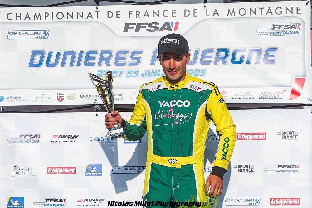 Dimitri Pereira se classe à l’issue de cette saison 2023, 6ème du CFM. Il remporte le Championnat 2ème Division Sport, le Trophée FFSA du groupe CN et le Challenge Open CN/2.