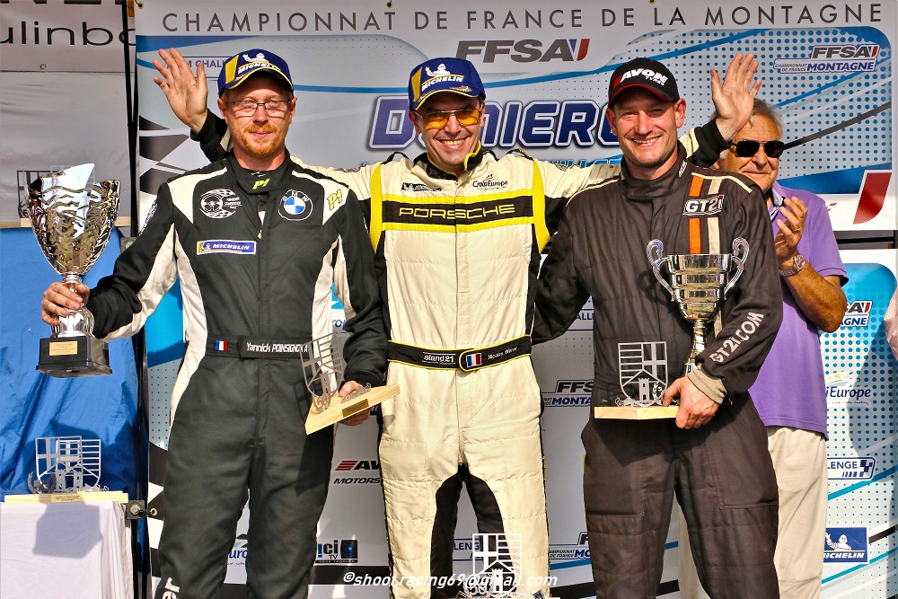 A plusieurs reprises Christophe Poinsignon est monté sur le podium, dont une fois sur la plus haute marche en s’imposant au Mont-Dore.