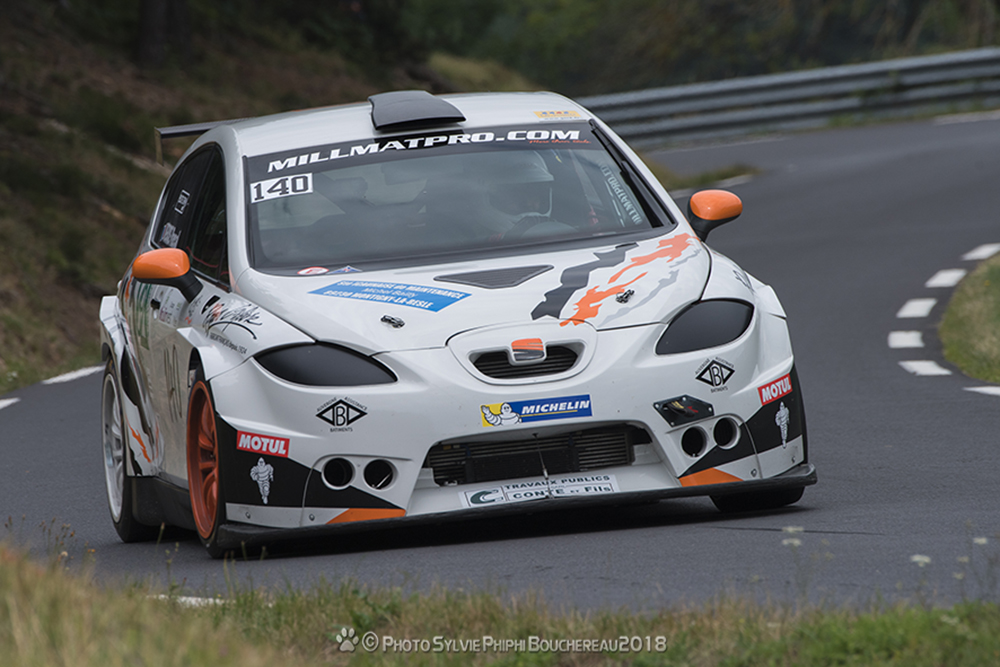Pascal Derré termine premier des Production sur la Course de Côte d'Eguzon.